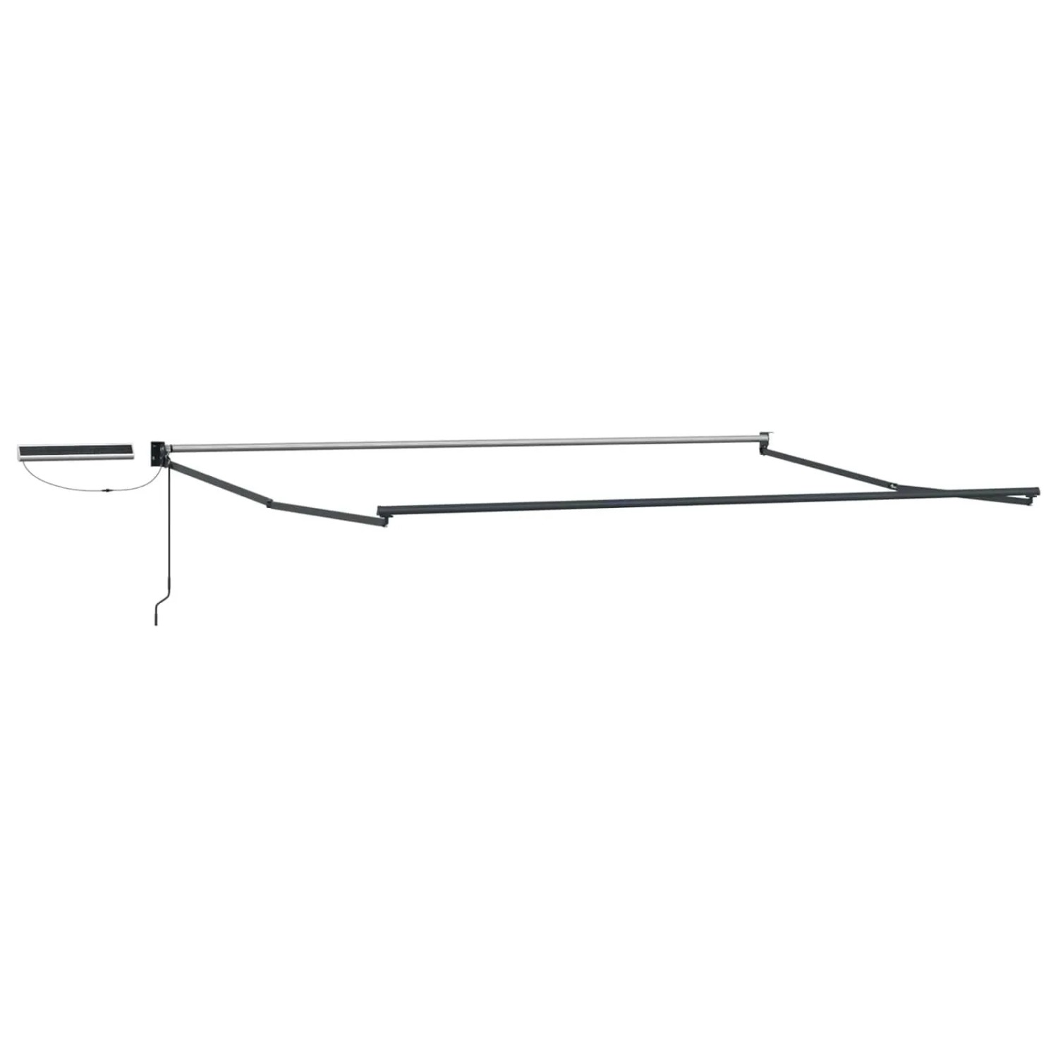 vidaXL Elektrisches Markisenrahmen Anthrazit Aluminium 42024243