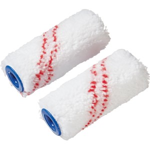 2er-Set LUX Lackierwalze, 6 cm breit, für glatte Lackierungen auf kleinen Flächen.