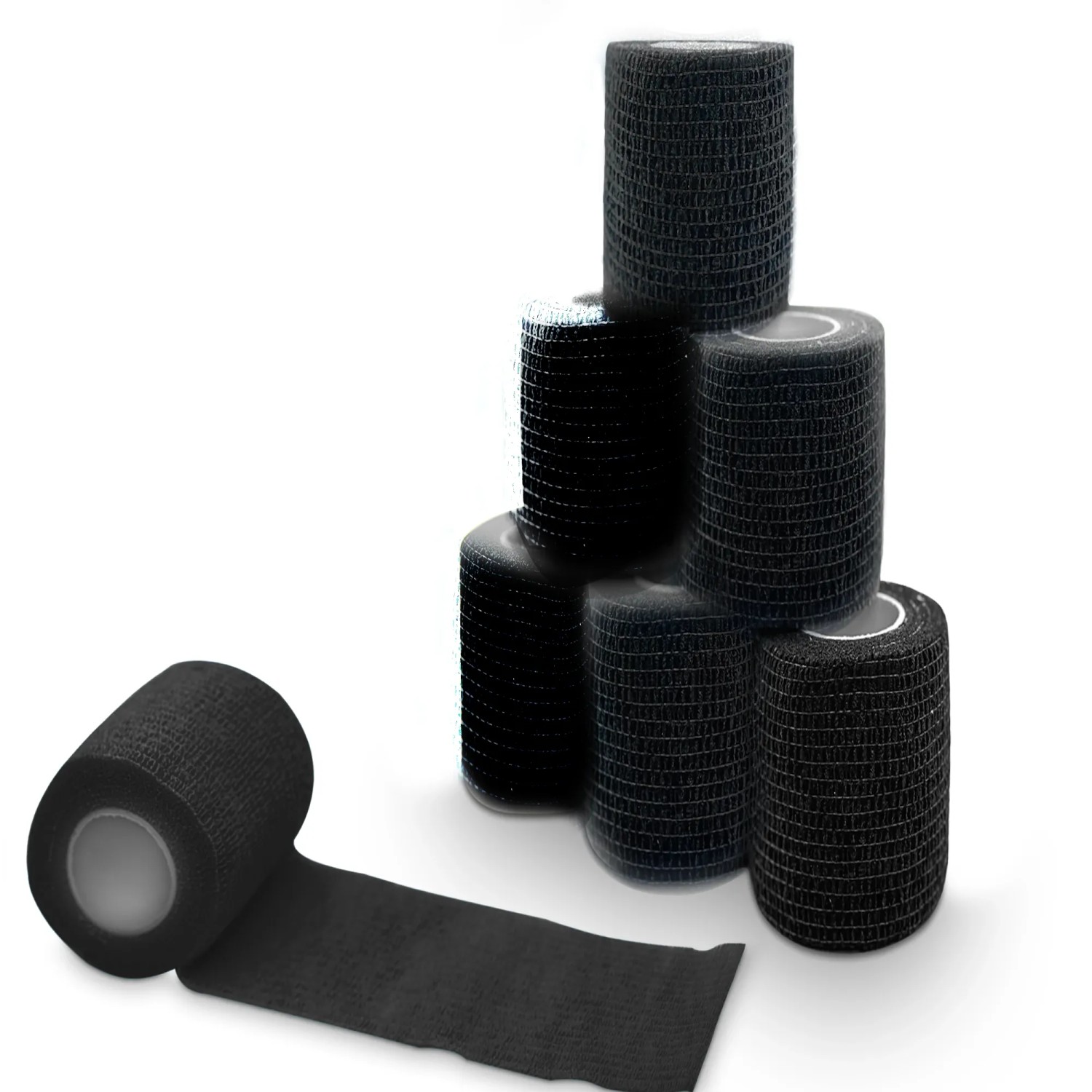 Petsation Bandagen Selbstklebend Schwarz 10cm 6St