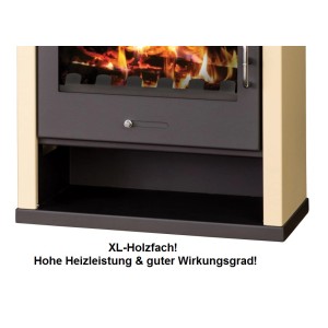 Victoria Kaminofen Rubin Creme mit 13 kW