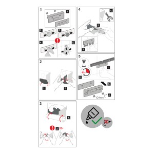 Montageanleitung für Keuco Reva Klebe-Set 8 zur Anbringung von Toilettenpapierhaltern ohne Bohren.
