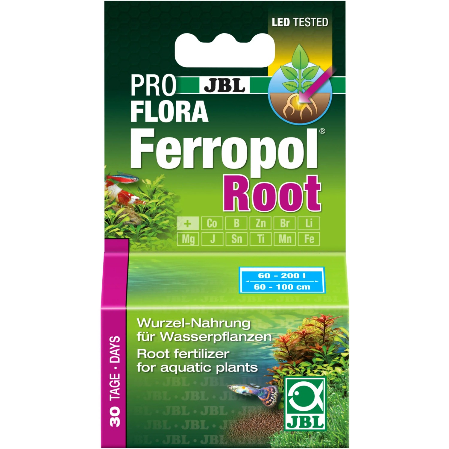 JBL Ferropol Root Düngetabletten für Wasserpflanzen, 30 Stück. Aquarium Pflanzendünger für kräftige Wurzeln.