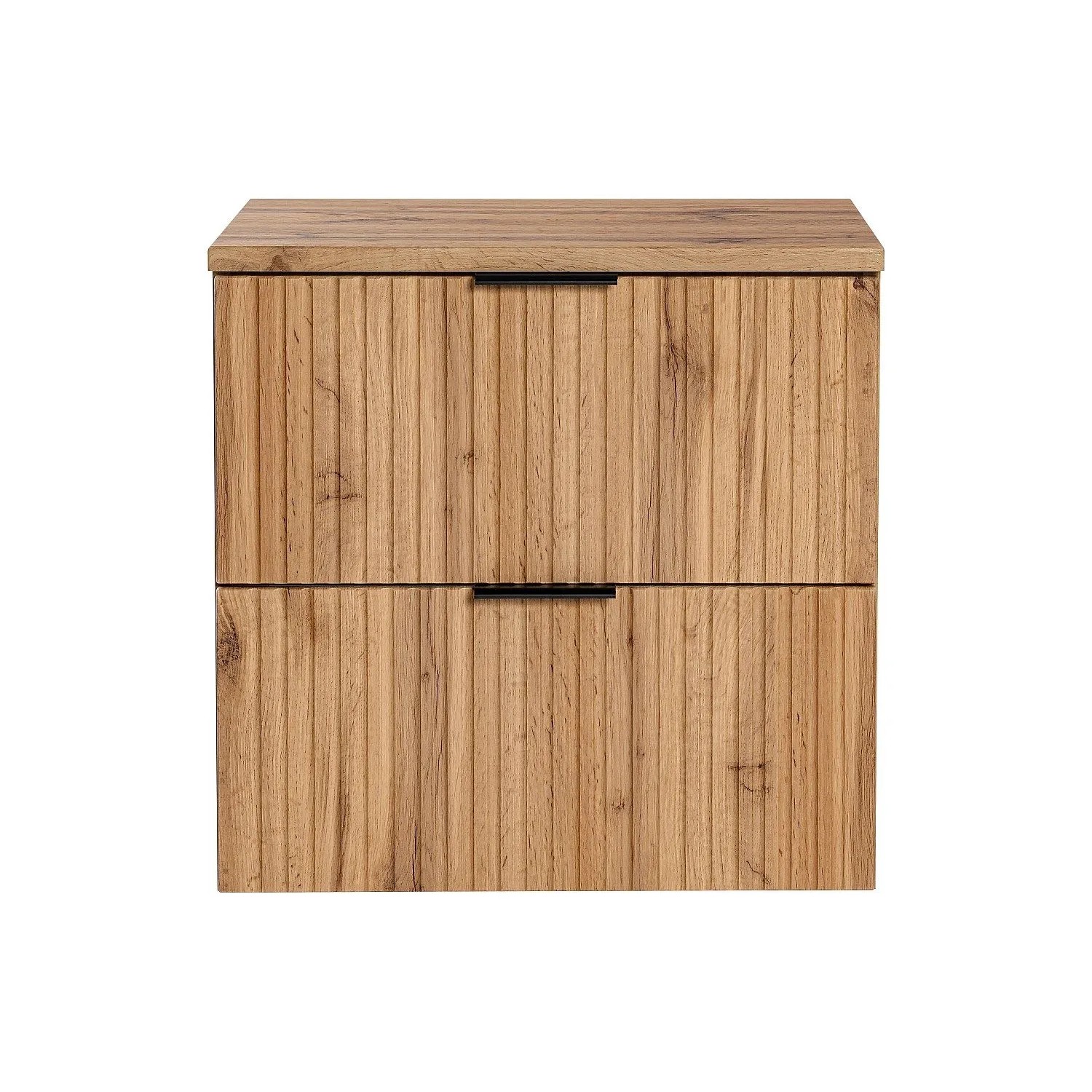 Vente-unique Waschbeckenunterschrank Zevara Naturfarben Hell 60 cm