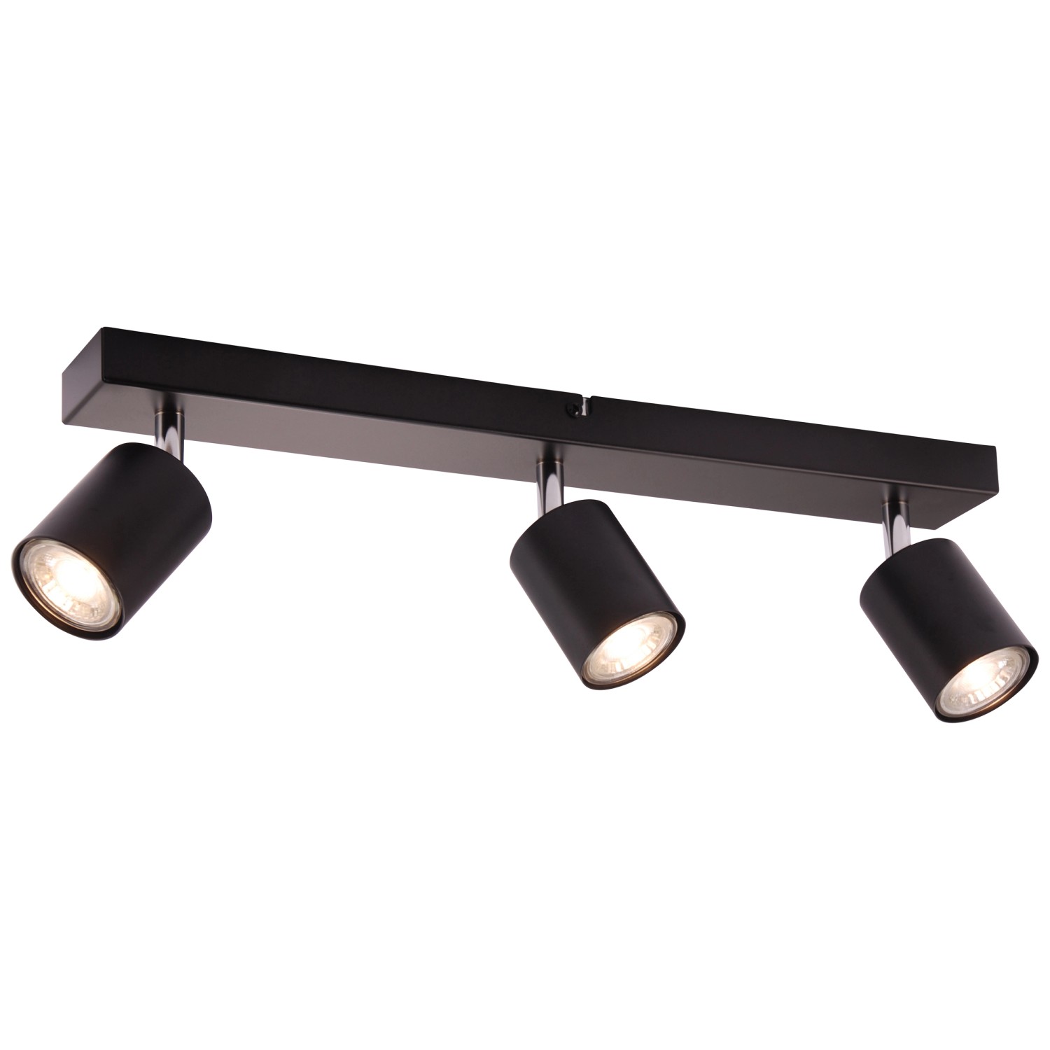 Brilliant LED-Deckenstrahler Taio 3-flammig Schwarz 52,5 cm günstig online kaufen
