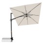 Doppler Ampelschirm MyZone, 210x210 cm, natur, mit Dreh- und Neigungsfunktion.