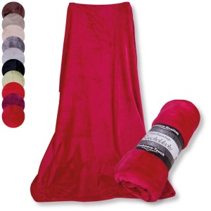 Bestlivings Kuscheldecke Cashmere Touch, 150x200 cm, Beere Himbeere. Weiche Wohndecke für Sofa & Bett.