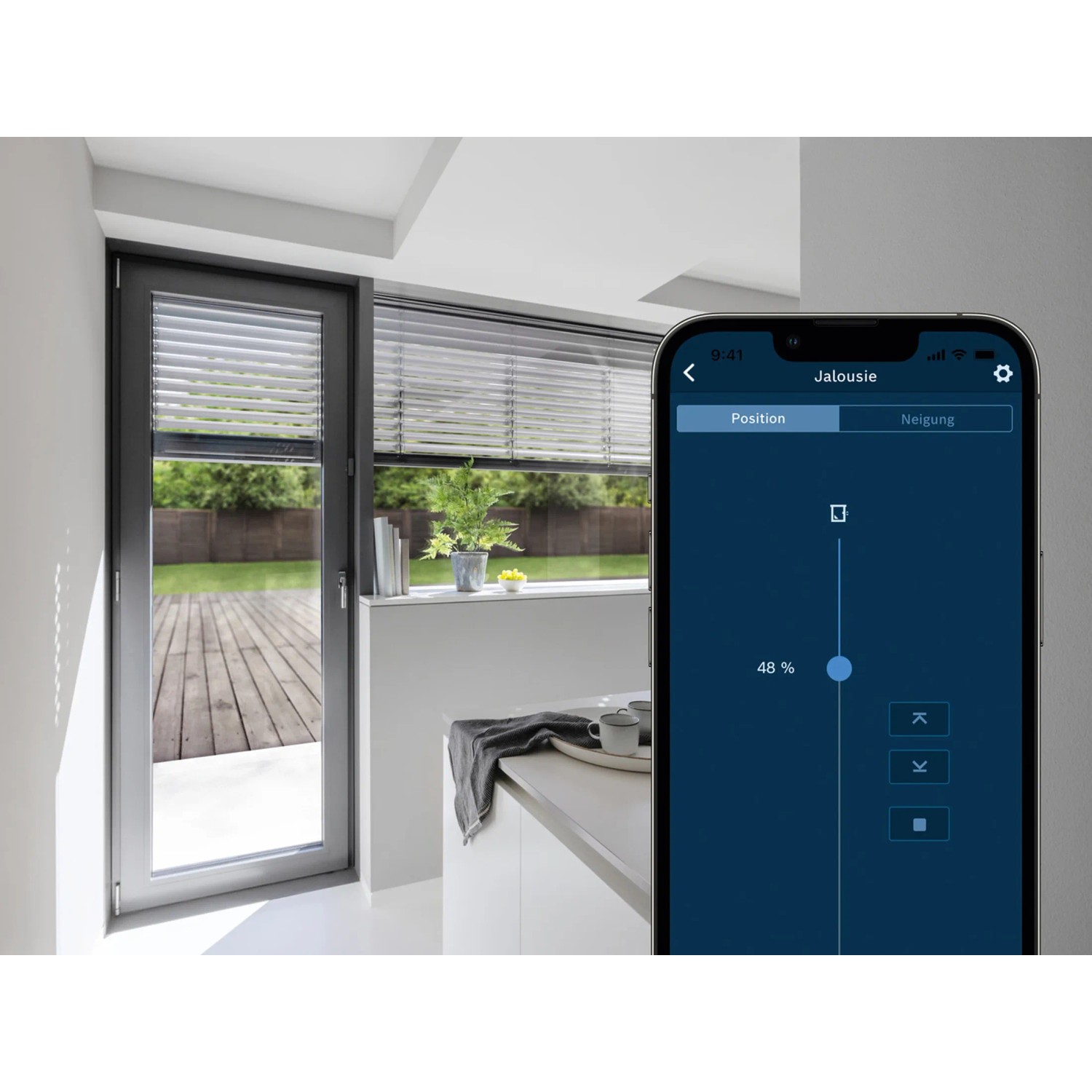Elegantes Smart Home Rollladensteuerung Bilder