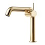 Emke Wasserhahn Bad 222 x 200 x 76 mm Champagnergold Wasserhahn Waschtischarmatur Mischbatterie