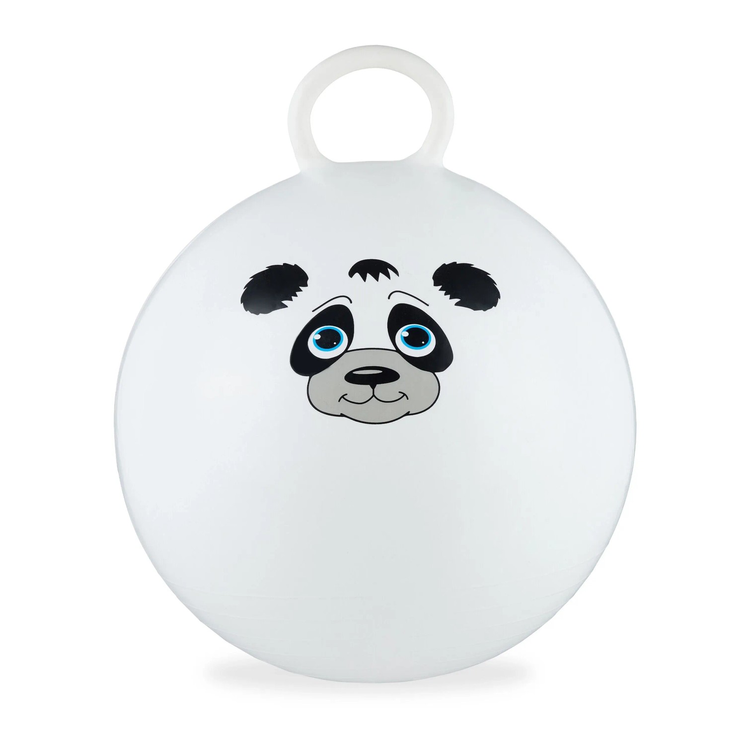 Relaxdays Kinderhüpfball PVC Panda mit Griff 55 cm x 45 cm 0,4 kg