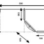 Skizze Alpholz Gartenhaus Franz-28 Walmdach mit Maßen 525x275cm, unbehandelt.