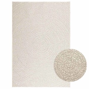 vidaXL Teppich ZIZUR Creme 120x170 cm Jute-Optik Indoor und Outdoor 4010377