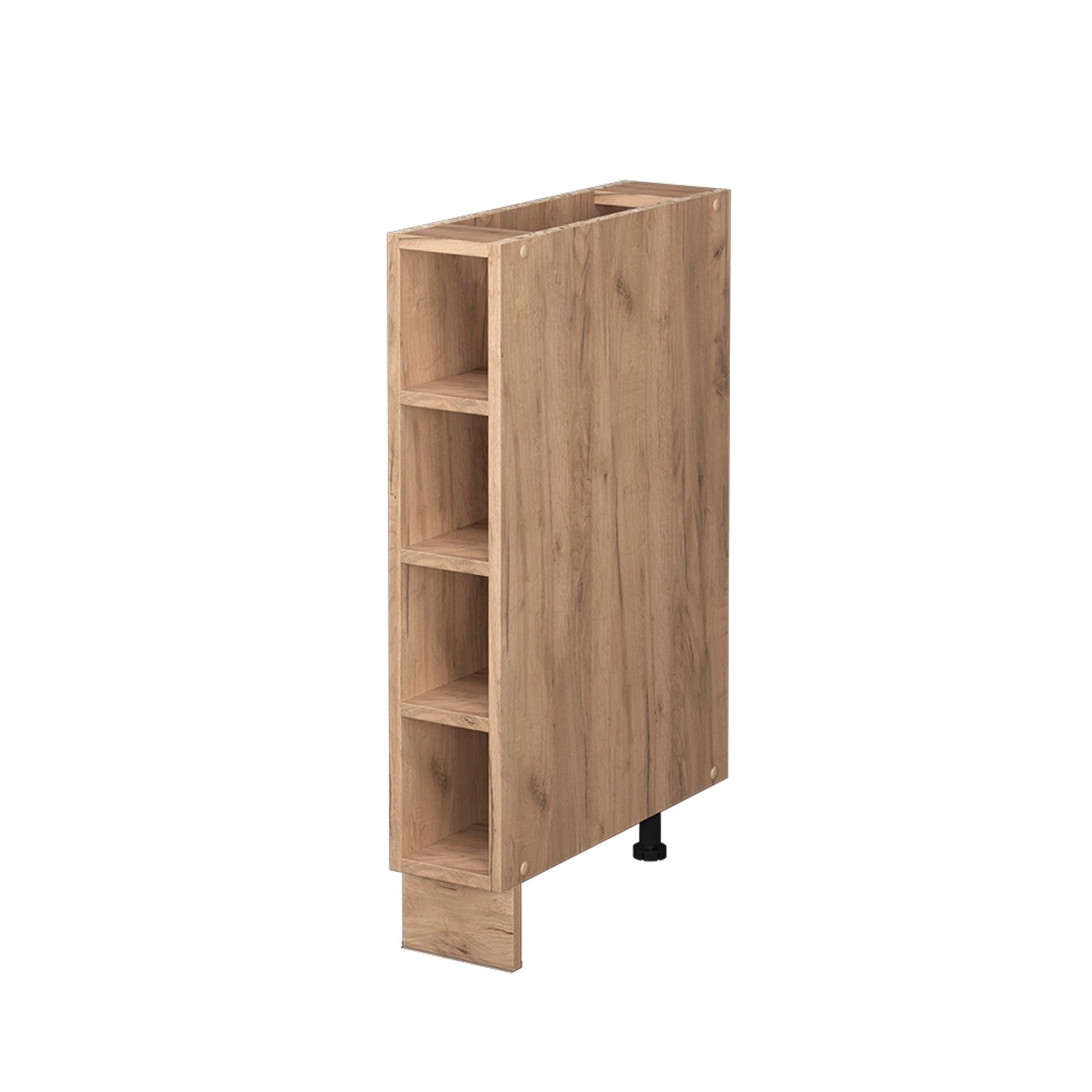 Vicco Küchenregal Fame-Line, 15 cm, Goldkraft Eiche, mit offenen Fächern.