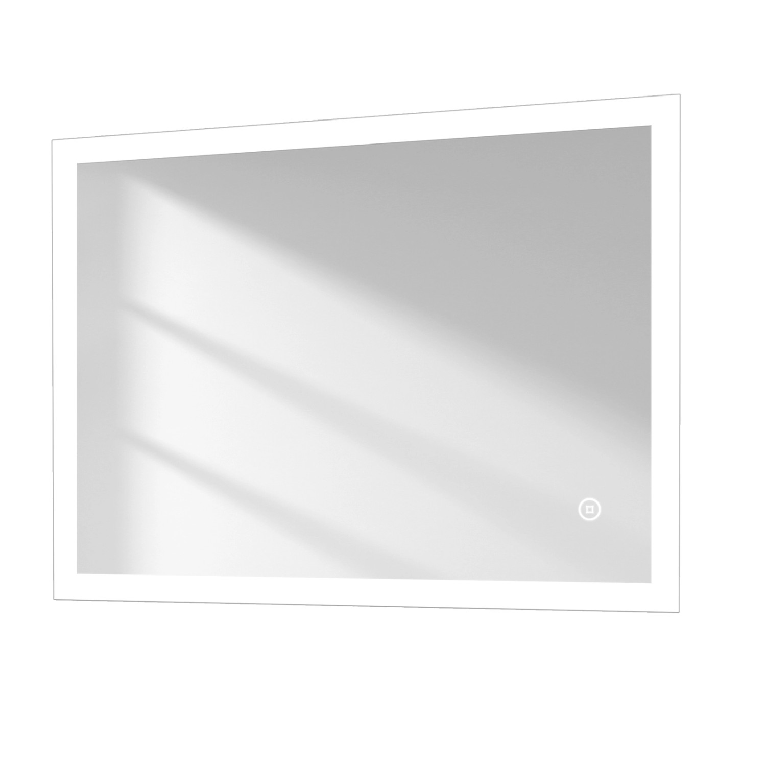 Emke LED Badspiegel 90 x 70cm Wandspiegel Badezimmerspiegel mit Beschlagfre günstig online kaufen