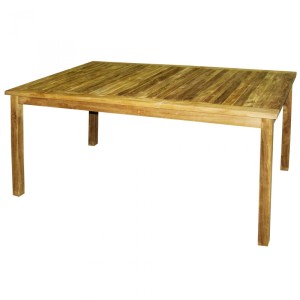 Lex Klassischer Premium Teak Tisch Rechteckig Gartentisch Teakholz Teakmöbel 150 cm