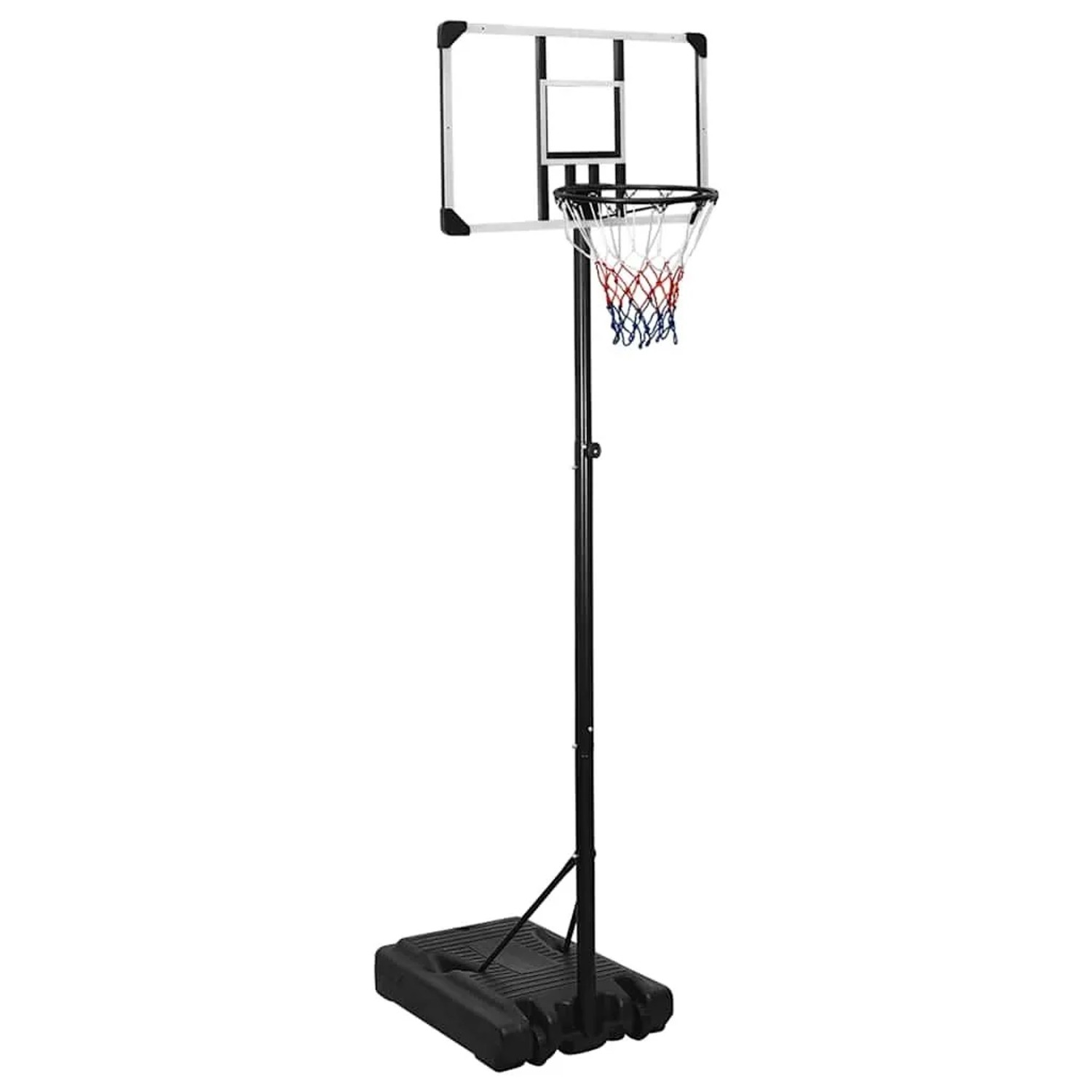 vidaXL Basketballständer Transparent 235-305 cm Polycarbonat 93654