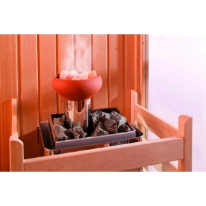 Karibu Salzkristall Vital Sole für Saunaofen: Naturbelassene Salzsteine und Lavasteine für gesundes Saunaklima.