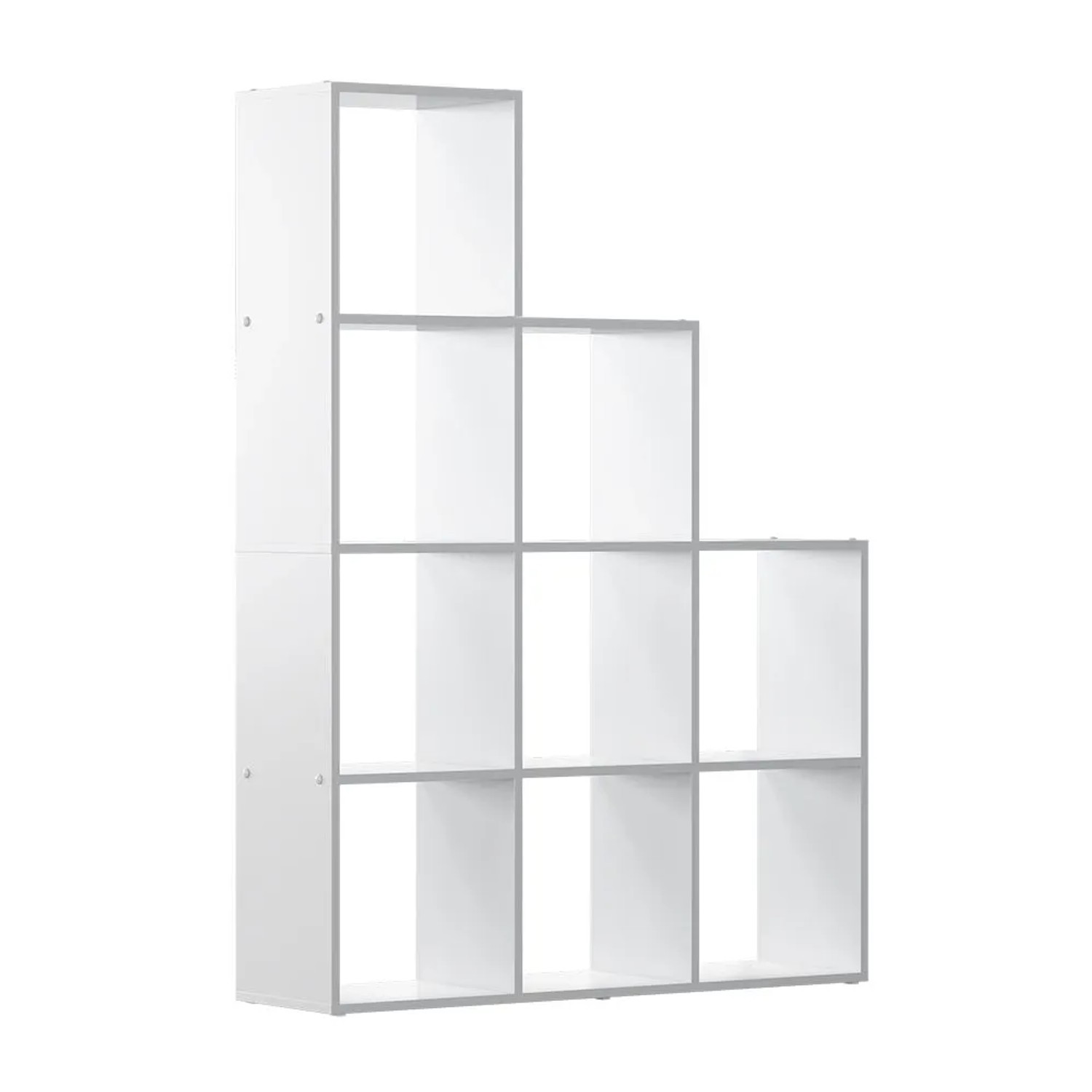 Vicco Treppenregal Aramis Weiß 104 x 144 9 Fächer Art Nr 40394