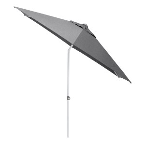 Kettler Stockschirm Easy Push LX, rund, Ø 300 cm, silber-grau, mit Neigungsverstellung.