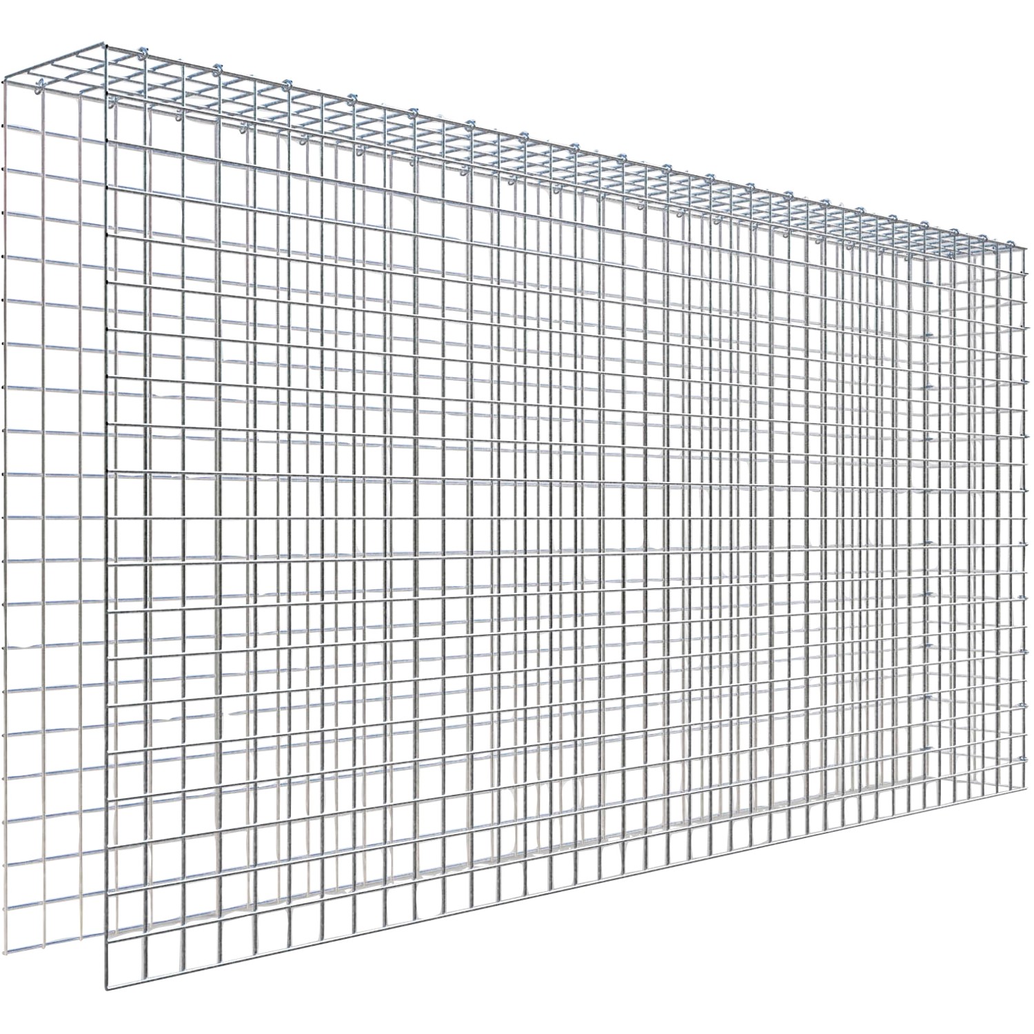Thumbnail - Gabiona C-Ring-Gabione-Anbaukorb Typ 4 100 x 200 x 20 cm Maschenw 5 x 5 cm