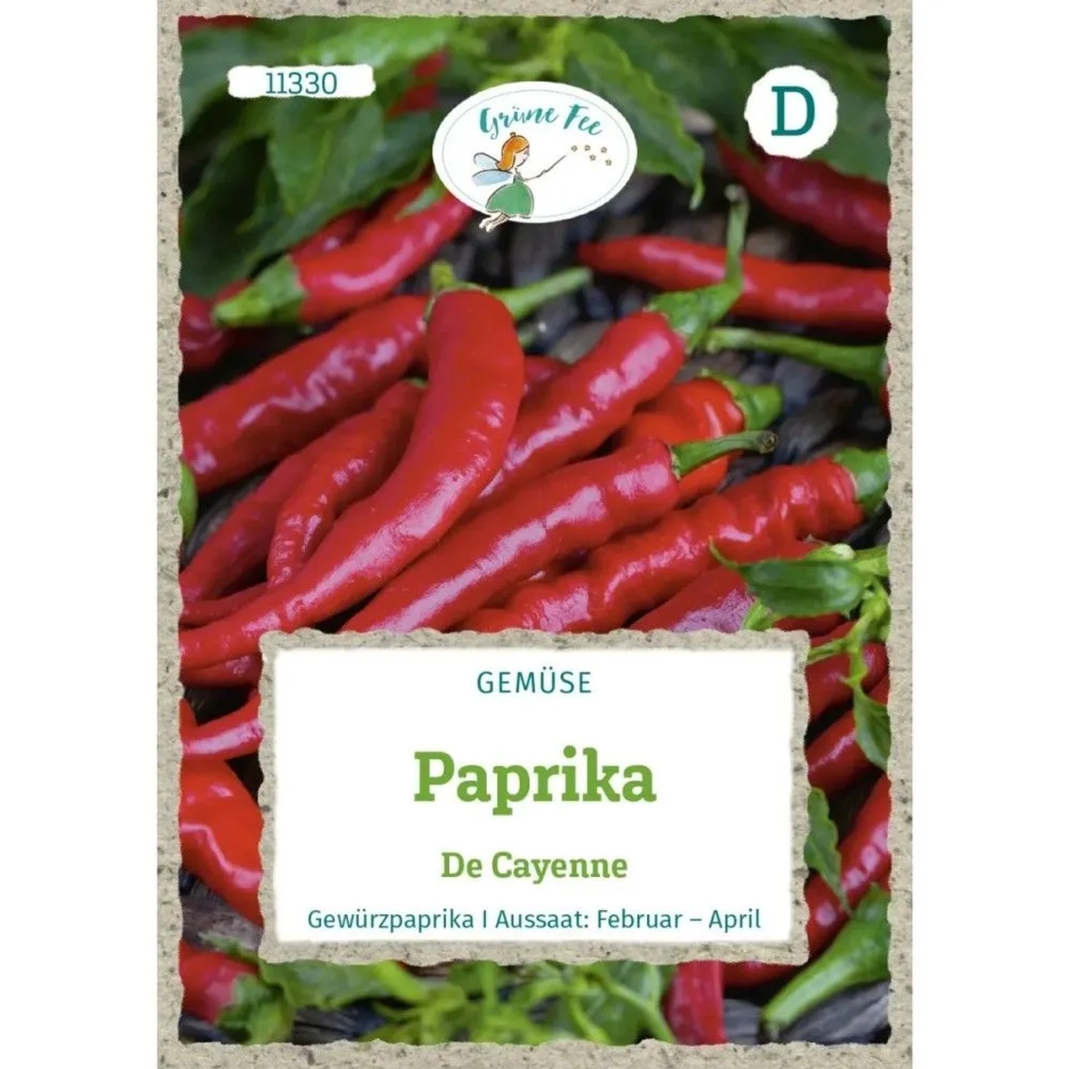 Grüne Fee Paprika De Cayenne Saatgut