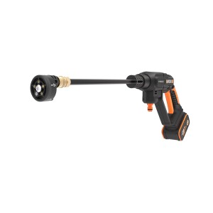 Worx WG621E Hydroshot Mitteldruckreiniger, tragbarer Akku-Hochdruckreiniger für Haus und Garten.