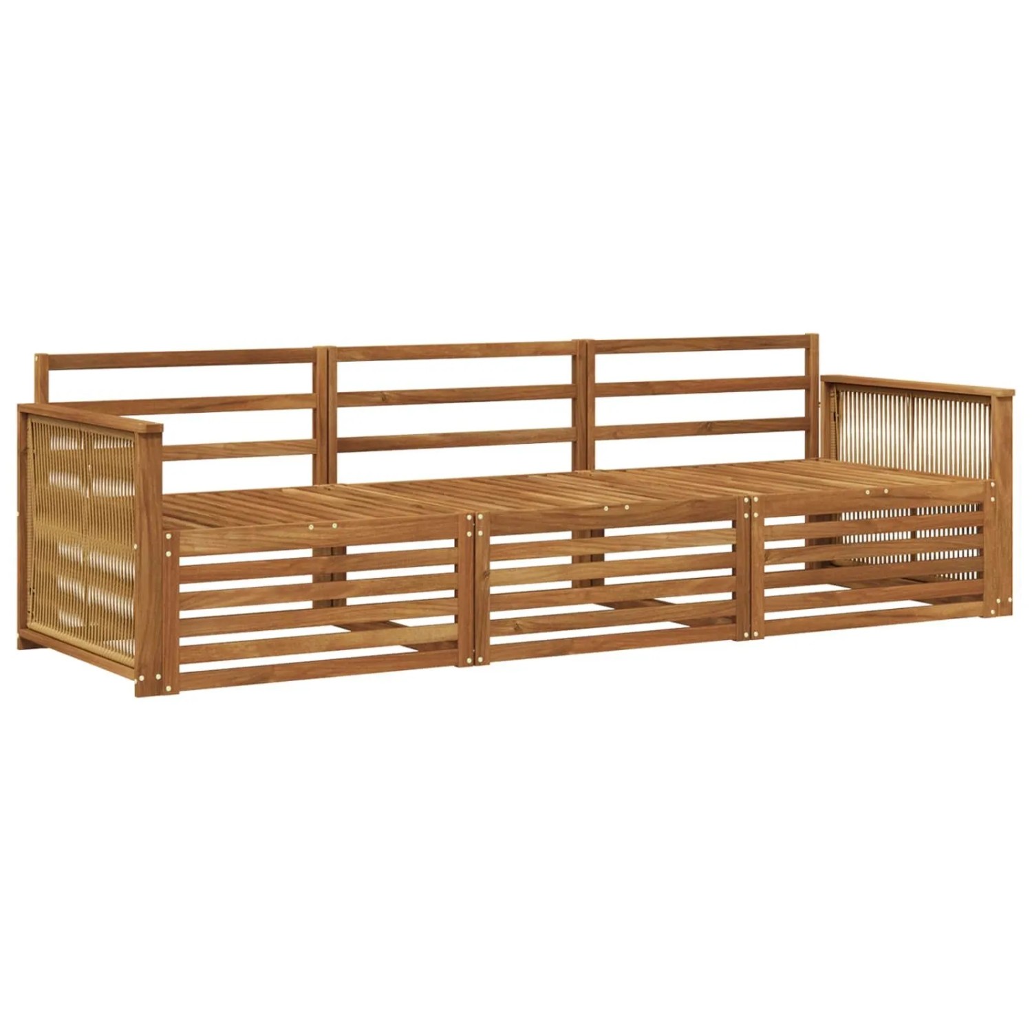 vidaXL Outdoor-Sofagarnitur 3 Stk Natur Massivholz Akazie 3382967