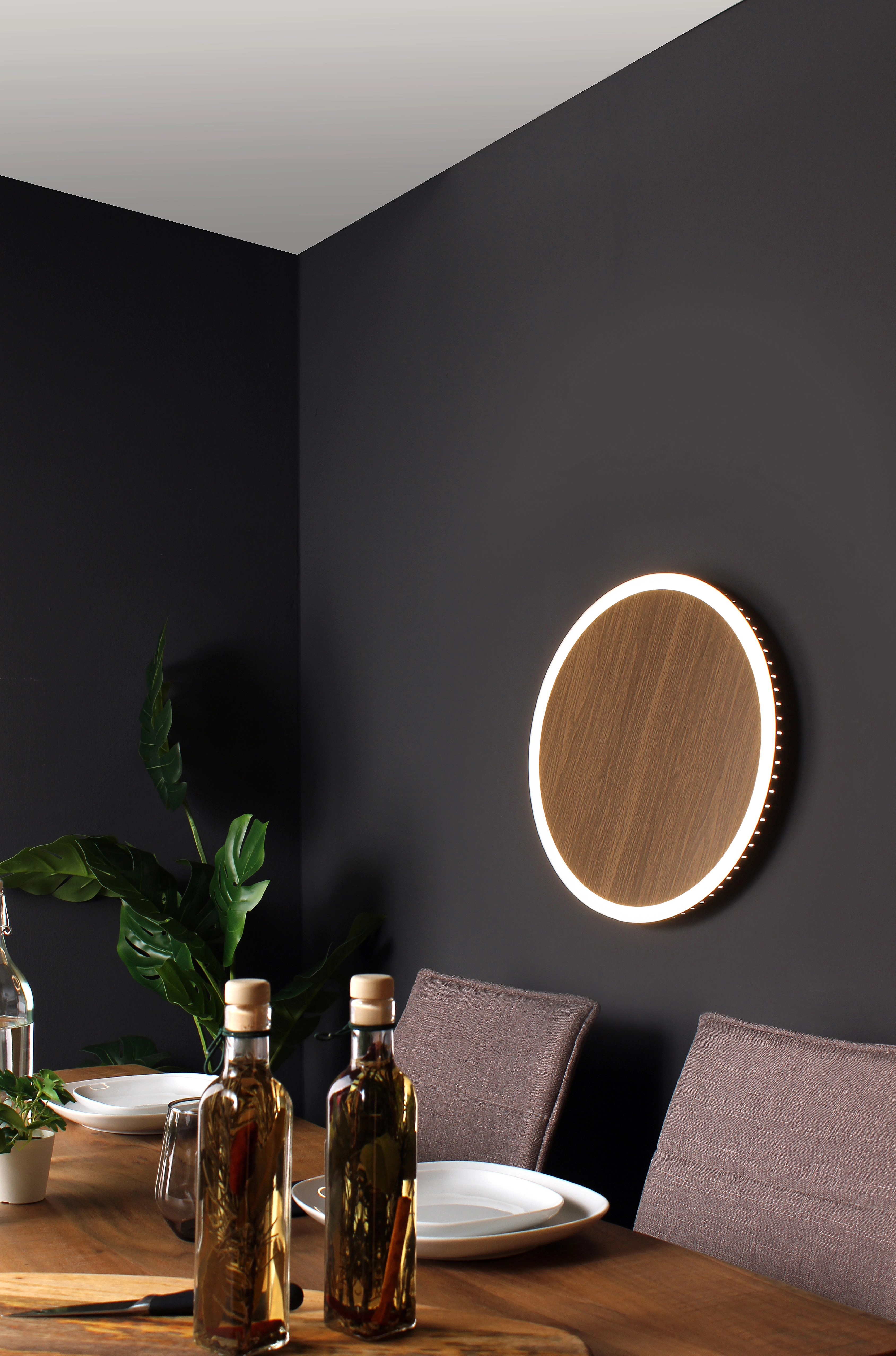 Holz L 50 Ø kaufen Luce 1-flammig LED-Deckenleuchte bei Design cm OBI Moon