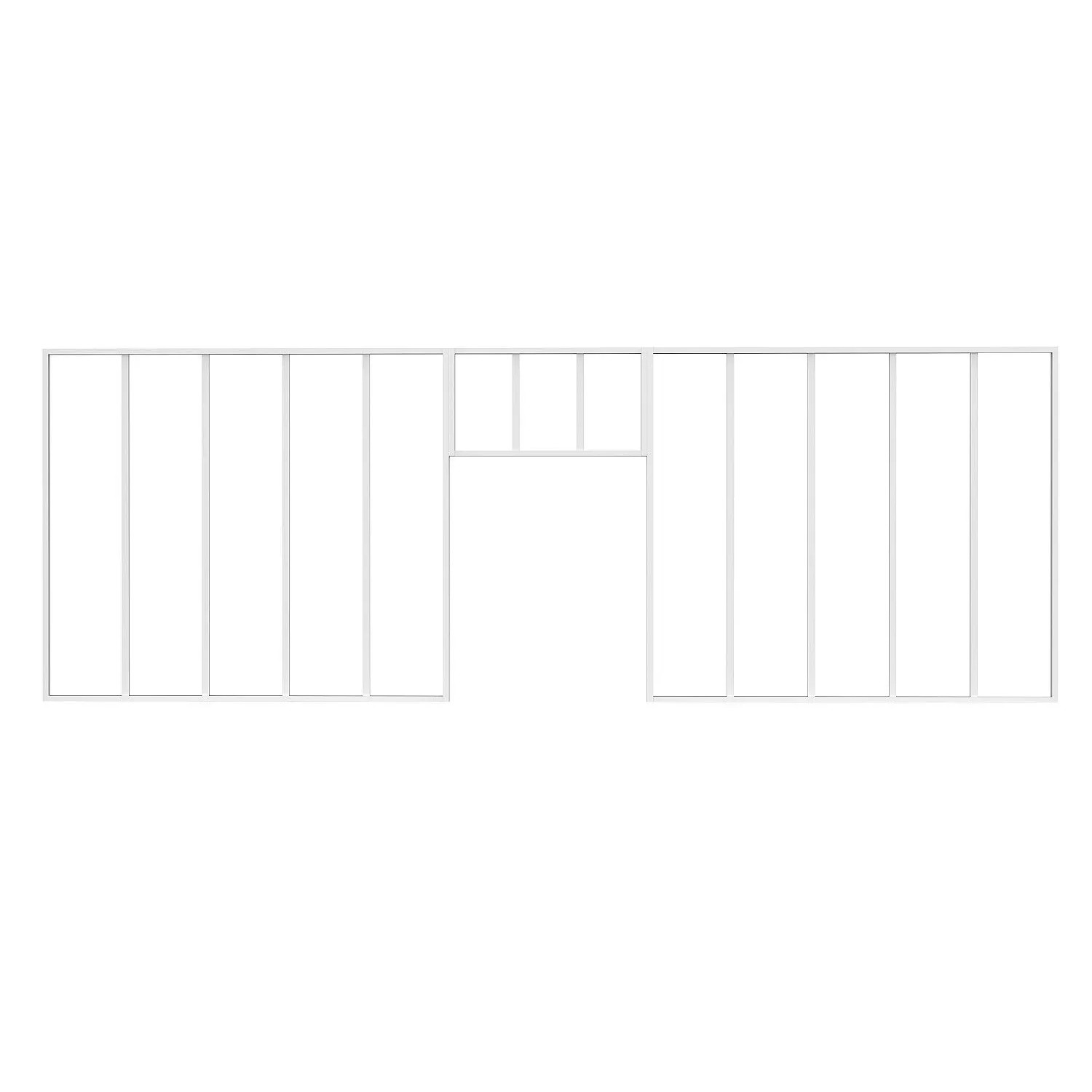 Vente-unique Glaswand Bayview Weiß 4.2 cm  73 cm  150 cm