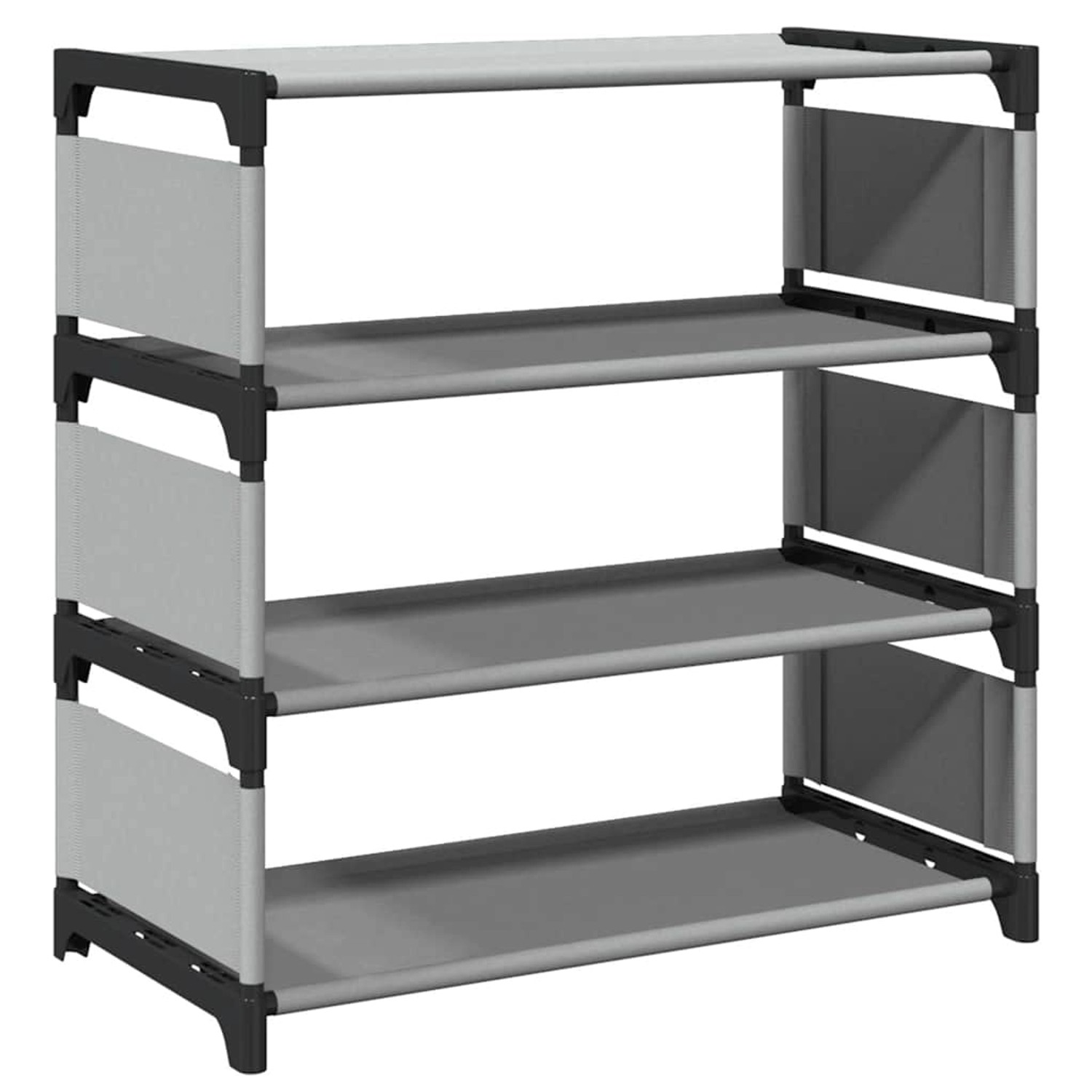 vidaXL Schuhregal 4 Ebenen Grau 54x28x55 cm Vliesstoff 4100622 günstig online kaufen