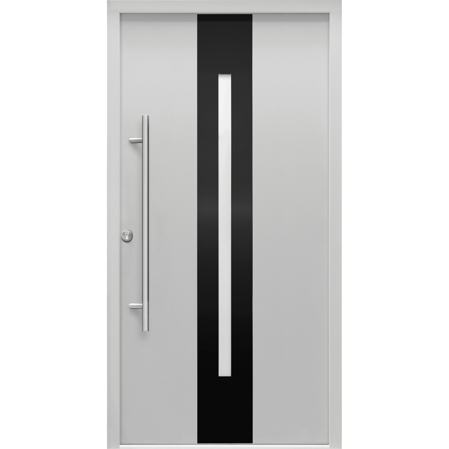 Splendoor Haustür ThermoSpace Prime Dublin Grau 210 cm x 110 cm Anschlag L günstig online kaufen