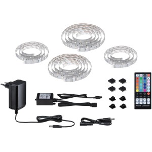 Paulmann MaxLED 250 TV Comfort Set für 65 Zoll Fernseher mit LED Streifen, Fernbedienung und Zubehör.