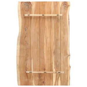 vidaXL Tischplatte Massivholz Akazie 100x50-60x3,8 cm 286332