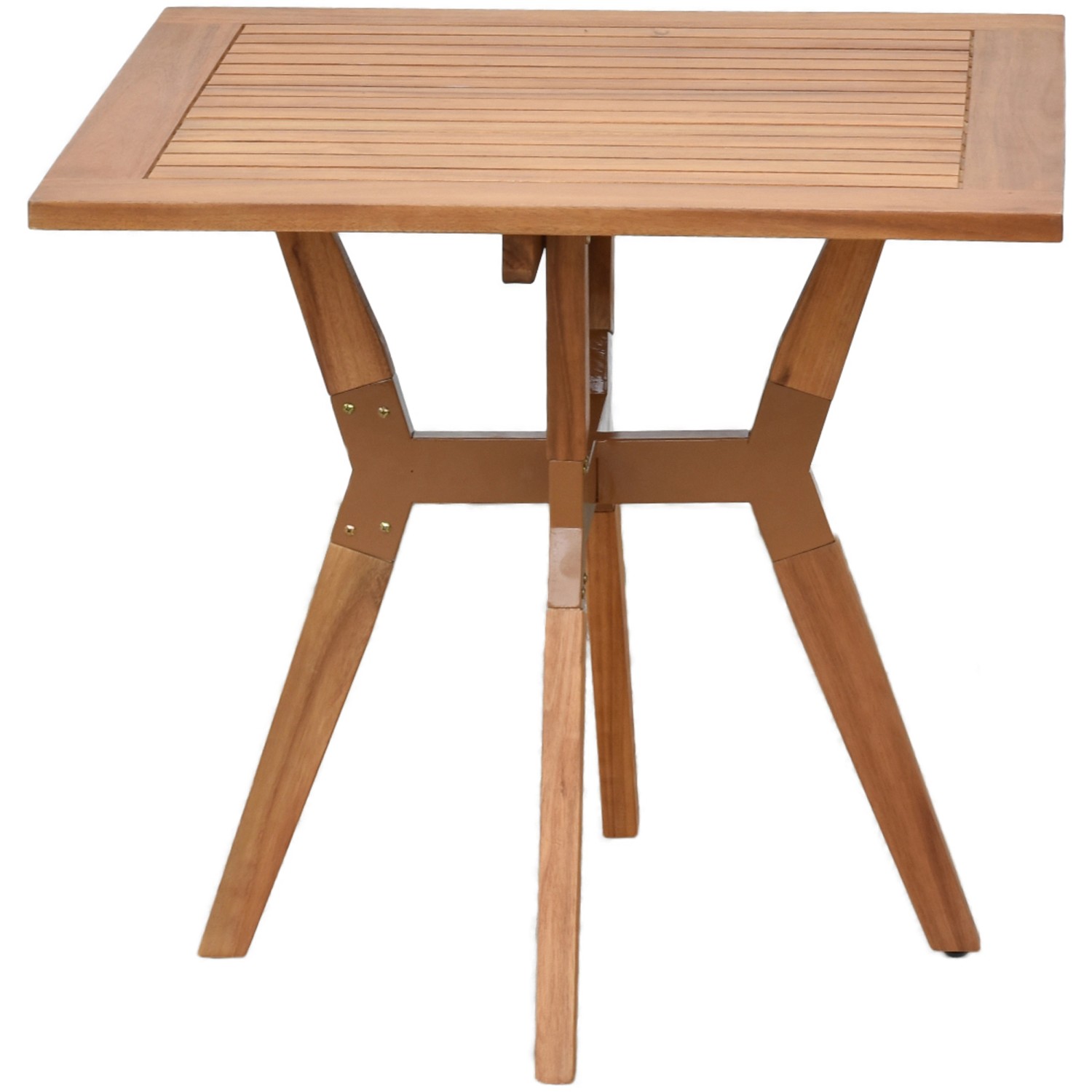 Merxx Bistrotisch Akazienholz quadratisch 70 x 70 cm