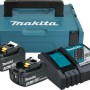 Makita Power Source Kit 18V/3Ah mit 2 Akkus, Ladegerät und Transportkoffer.