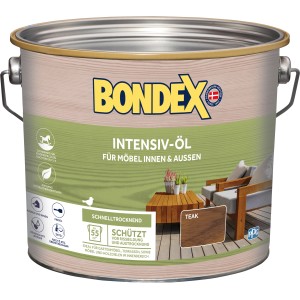 Dose Bondex Intensiv-Öl Teak 2,5l für Holzschutz im Innen- und Außenbereich.