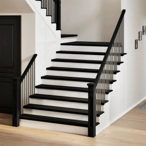 vidaXL Treppenstufen 4 Stk Dunkelbraun 110x25x2 cm Massivholz Eiche 3283017