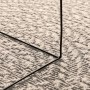 Cremefarbener vidaXL Teppich ZIZUR in Jute-Optik. Gewebte Polypropylen-Textur für Indoor & Outdoor.