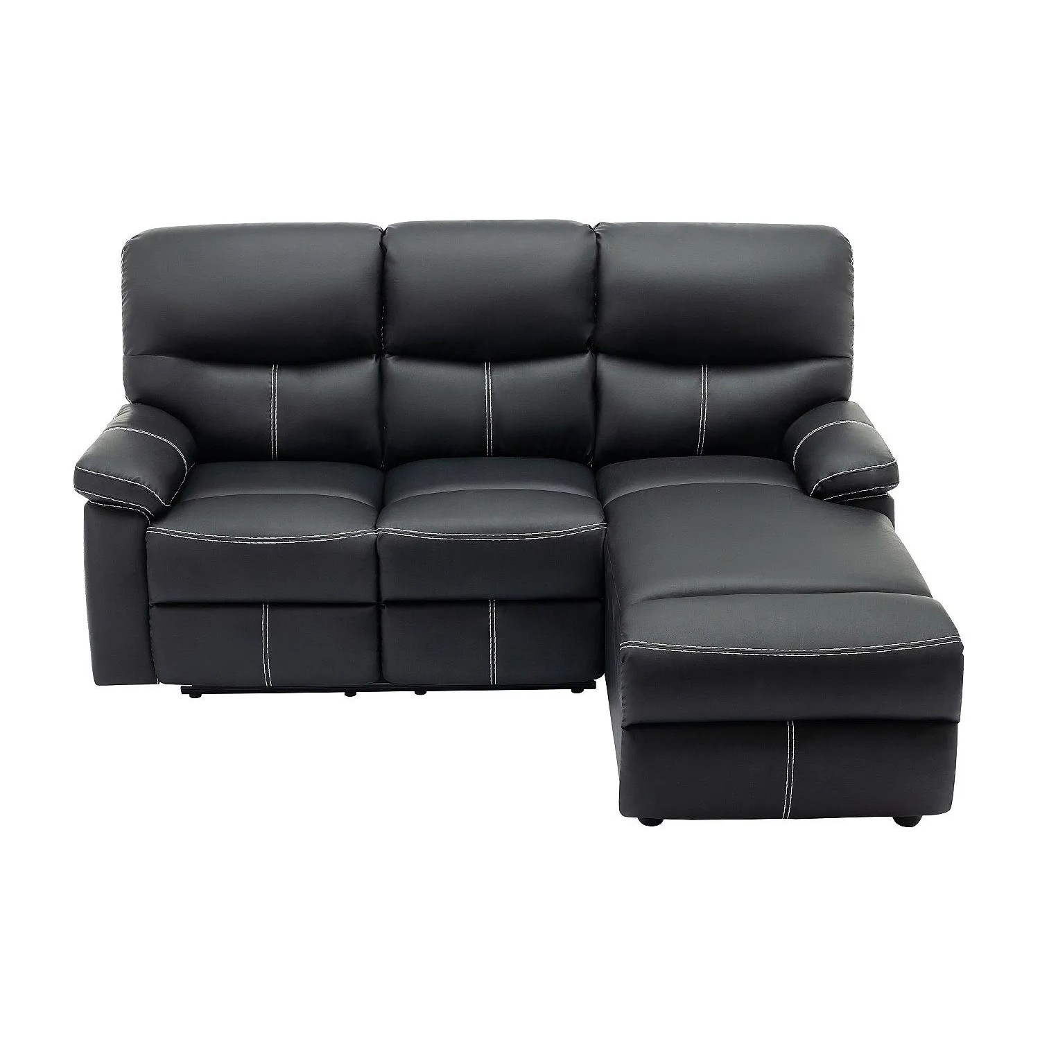 Vente-unique Relaxsofa Canby Schwarz 189 cm