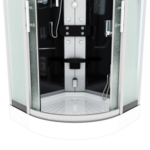 AcquaVapore D46-23M3-EC Dampfdusche 100x100 mit Regendusche, Handbrause und Rückenmassagedüsen.