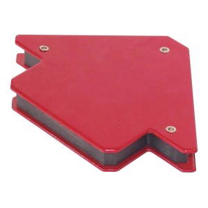 Roter Sintron Schweißwinkel, magnetischer Montagewinkel in Pfeilform für 45°, 90°, 135° Winkel.