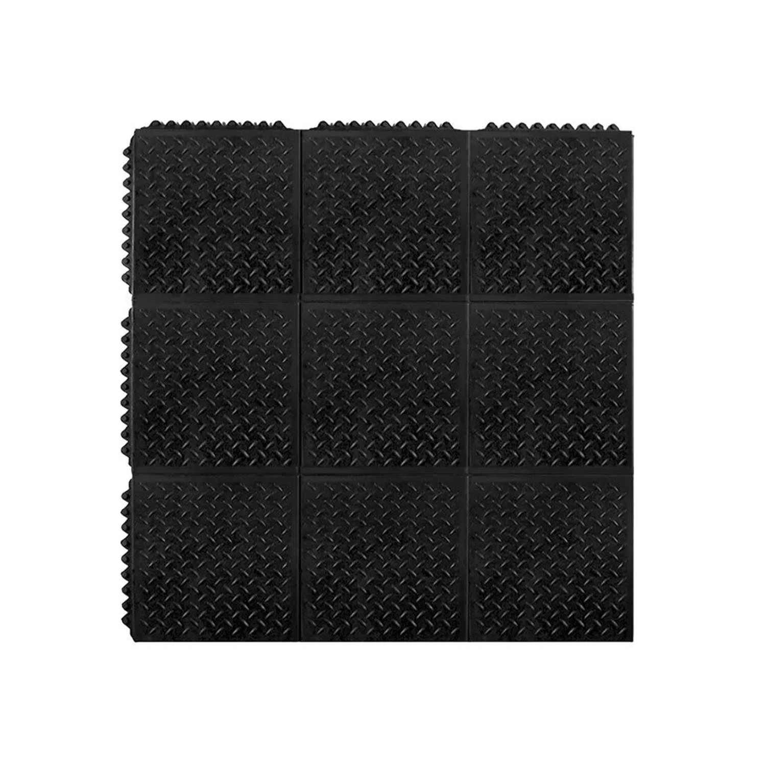 HPFloor Gummifliesen-Riffeloberfläche Stecksystem