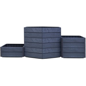 Garantia Hochbeet Ergo Vario 3 Stone Set, modular, in Steinoptik. Kunststoff-Hochbeet für Garten und Terrasse.