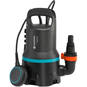 Gardena Schmutzwasser-Tauchpumpe 9000, 300W, für Teiche und Baugruben. Zum Umpumpen von Schmutzwasser.