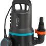 Gardena Schmutzwasser-Tauchpumpe 9000, 300W, für Teiche und Baugruben. Zum Umpumpen von Schmutzwasser.