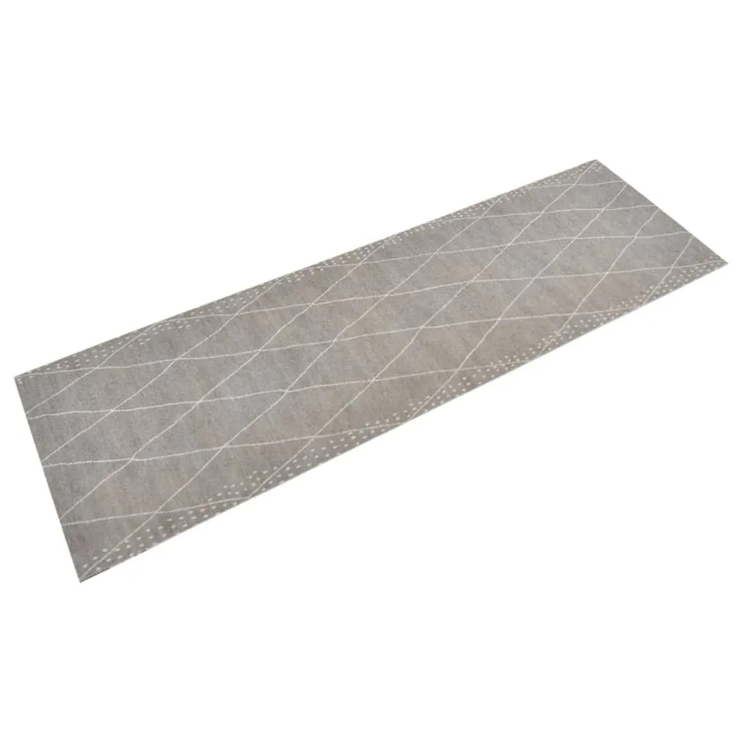 vidaXL Küchenteppich Waschbar Raute 60x180 cm Samt 136565