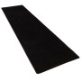 Schwarzer Snapstyle Hochflor Teppichläufer Cottage, 80x240cm, geeignet für Fußbodenheizung.