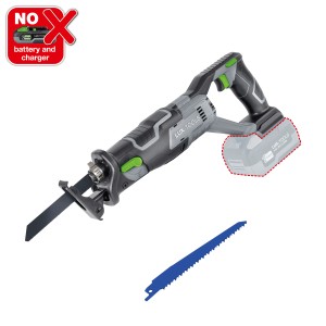 LUX Akku-Säbelsäge A-SB-20/115 (ohne Akku) mit Sägeblättern für Holz und Metall.