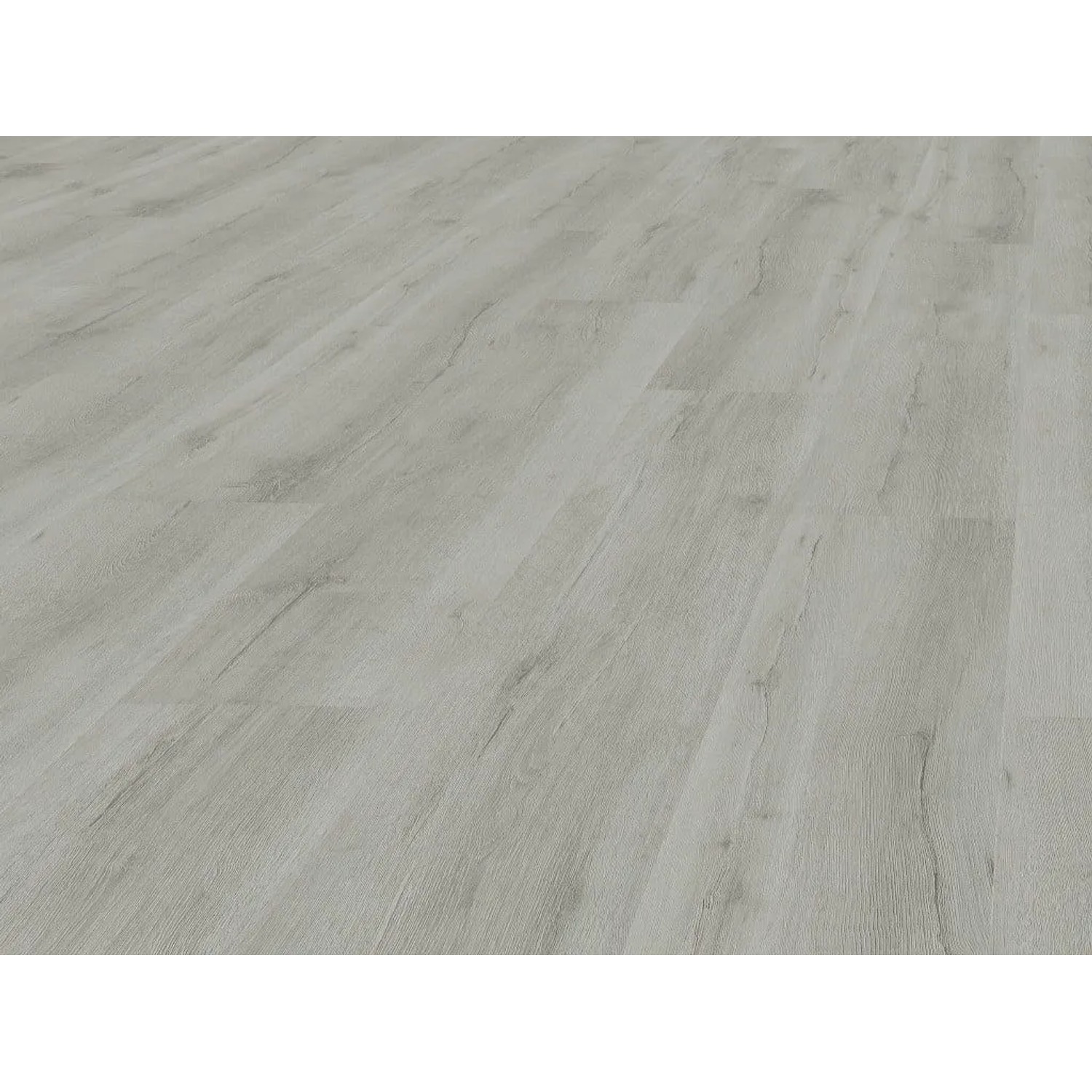 BASICfloor Vinylboden Klickvinyl Eiche Rustikal Weißgrau Landhausdiele