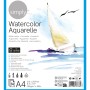 Daler Rowney Aquarellpapier A4, Simply, mit Segelboot-Motiv. Ideal für Aquarellmalerei.
