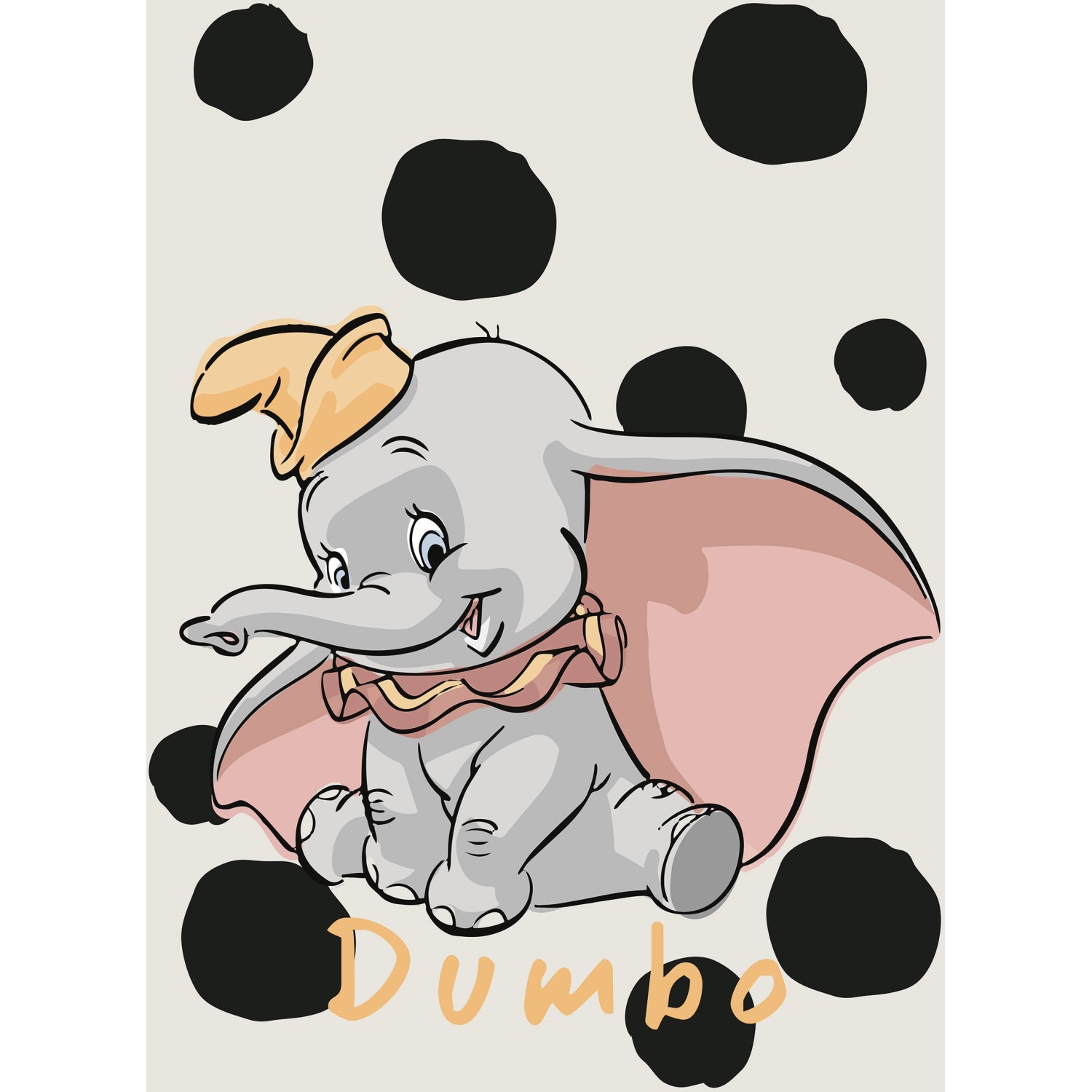 Komar Wandbild Dumbo Dots 50 x 70 cm